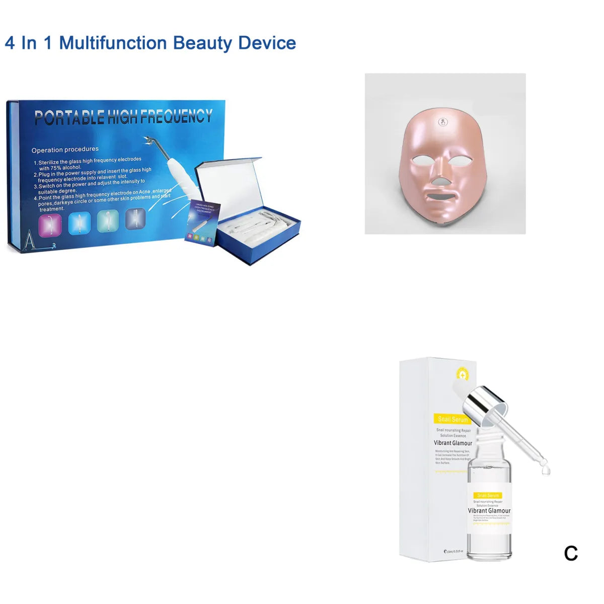 Wireless LED Red Light Face Mask