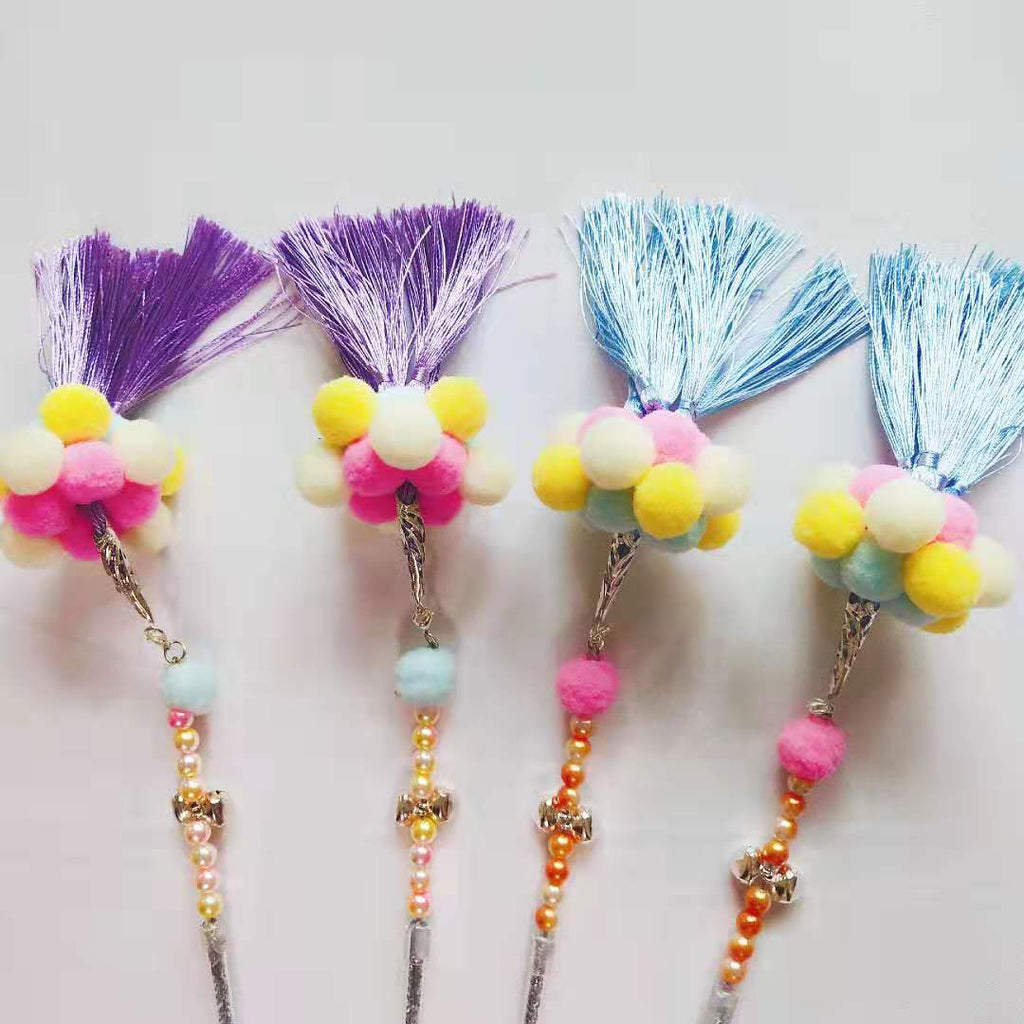 Interactive Cat Toy with Tassels and Bells