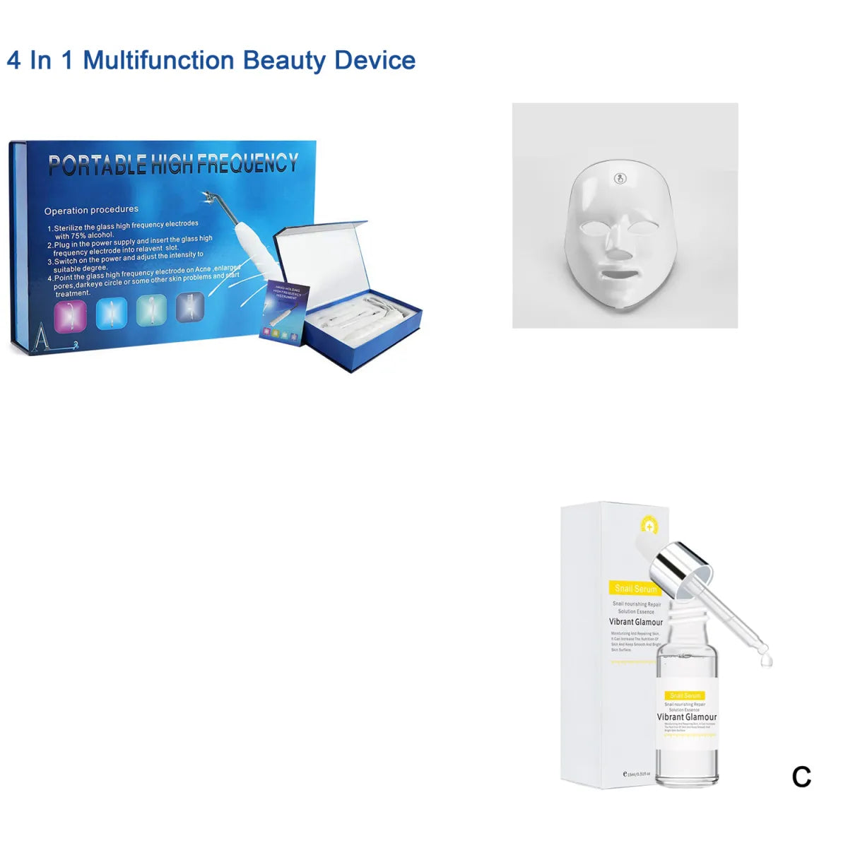 Wireless LED Red Light Face Mask