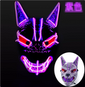LED Full Face Luminous Halloween Mask