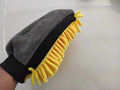 Single-Sided Coral Chenille Foam Car Cleaning Gloves (Bear Paw)