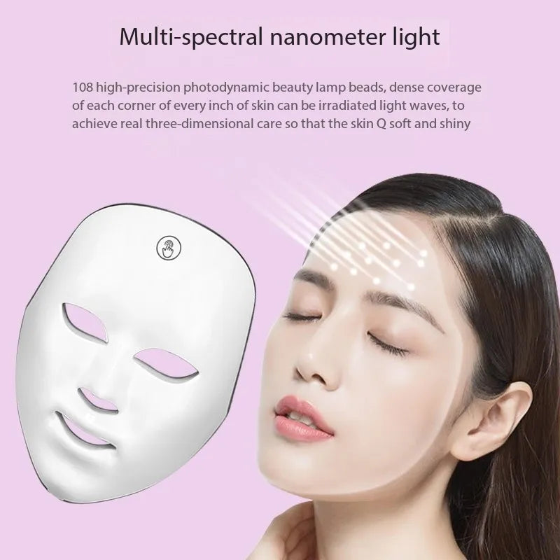 Wireless LED Red Light Face Mask