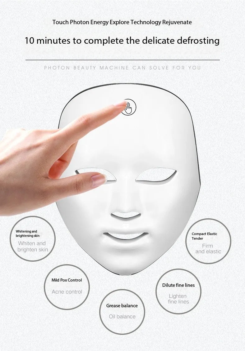 Wireless LED Red Light Face Mask