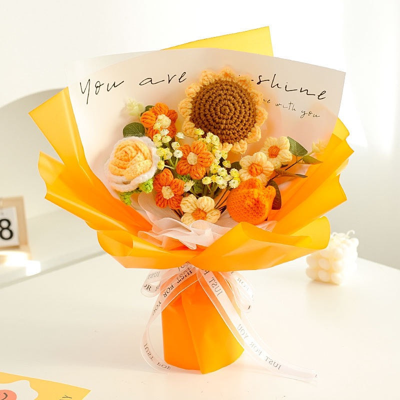 Handmade Crochet Flowers Bouquet