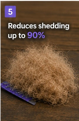 Stainless Steel Pet Detangling Comb— Dual Tooth Groomer