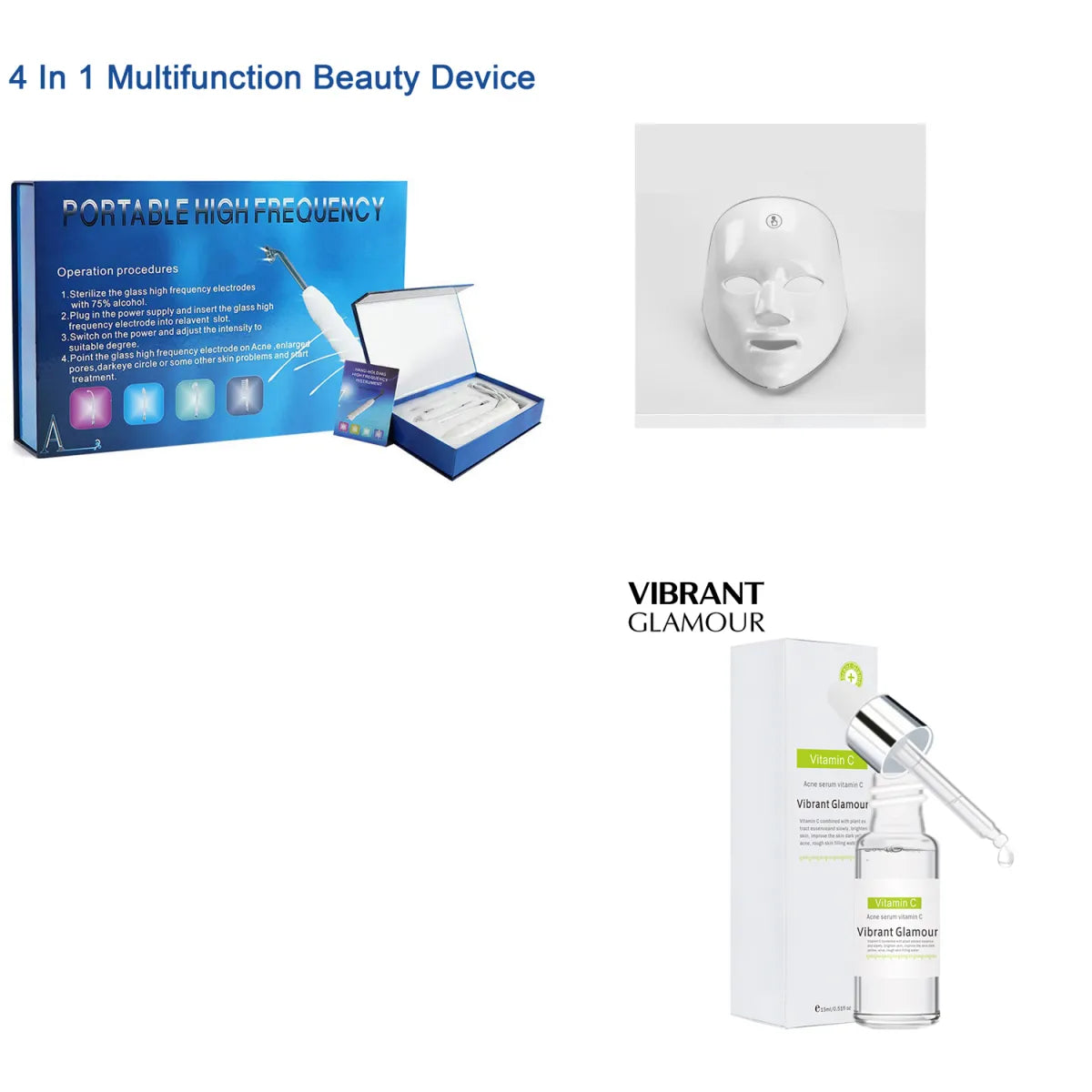 Wireless LED Red Light Face Mask